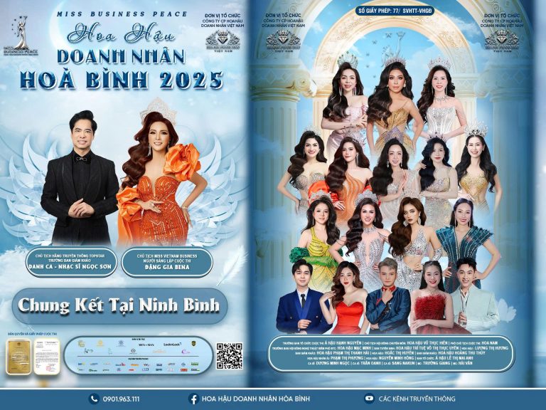 Hoa hậu Doanh nhân Hòa Bình 2025 khởi động: Hướng đến vẻ đẹp vị nhân sinh, đăng ký ngay để viết tiếp câu chuyện vương miện tại Ninh Bình!