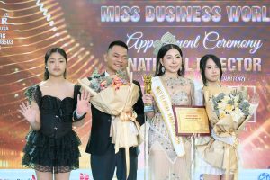 Hoa hậu Đại sứ Toàn cầu – Miss Global Ambassador Nguyễn Hạnh Nguyên phát biểu đầy xúc động trong ngày nhận nhiệm vụ mới