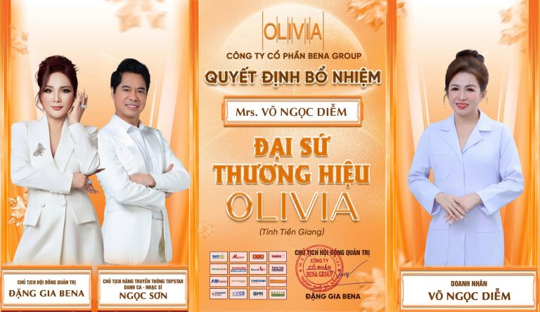 Doanh nhân Võ Ngọc Diễm chính thức trở thành Đại sứ thương hiệu Olivia của Bena Group