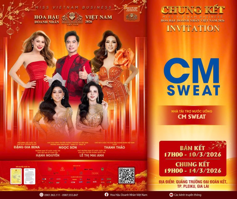 Thương hiệu CM SWEAT chính thức đồng hành cùng cuộc thi Hoa hậu Doanh nhân Việt Nam 2026