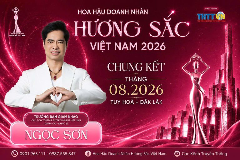 “Người con đạo hiếu” Ngọc Sơn giữ vai trò Trưởng Ban Giám khảo Hoa hậu Doanh nhân Hương sắc Việt Nam 2026