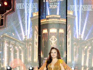 Nhan sắc lên hương của Hoa hậu Nhân ái Ngô Thị Hoàng Ngân tại Chung kết Hương sắc Việt Nam 2026