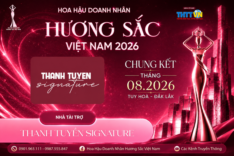 Thanh Tuyền Signature tặng voucher làm đẹp cho Top đăng quang tại Hoa hậu Doanh nhân Hương sắc Việt Nam 2026