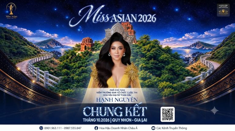 Hoa hậu Đại sứ Toàn cầu Hạnh Nguyên giữ vai trò Phó Chủ tịch kiêm Trưởng Ban Tổ chức Miss Asian 2026