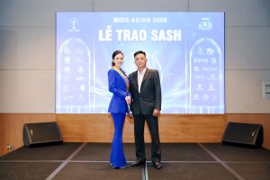 Dàn nữ doanh nhân Miss Asian 2026 rạng rỡ nhận sash tại LUVIAF Quy Nhơn