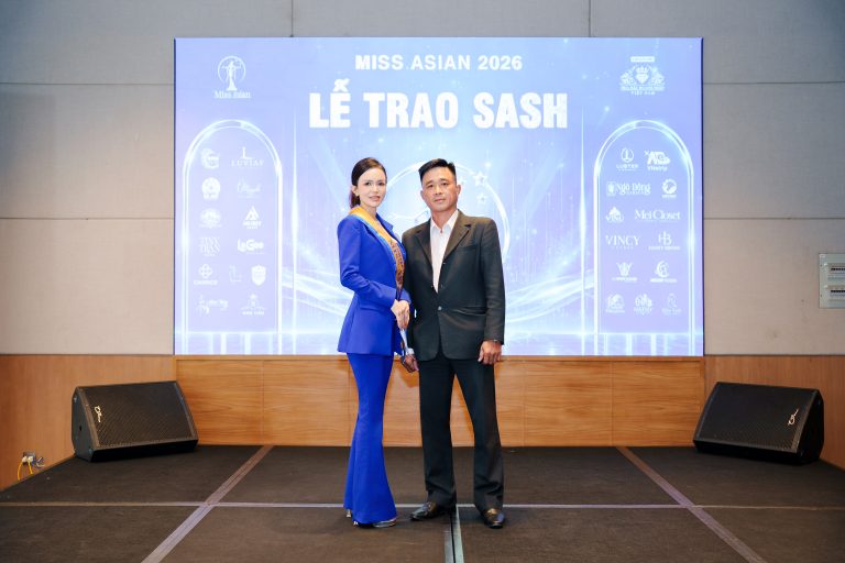 Dàn nữ doanh nhân Miss Asian 2026 rạng rỡ nhận sash tại LUVIAF Quy Nhơn