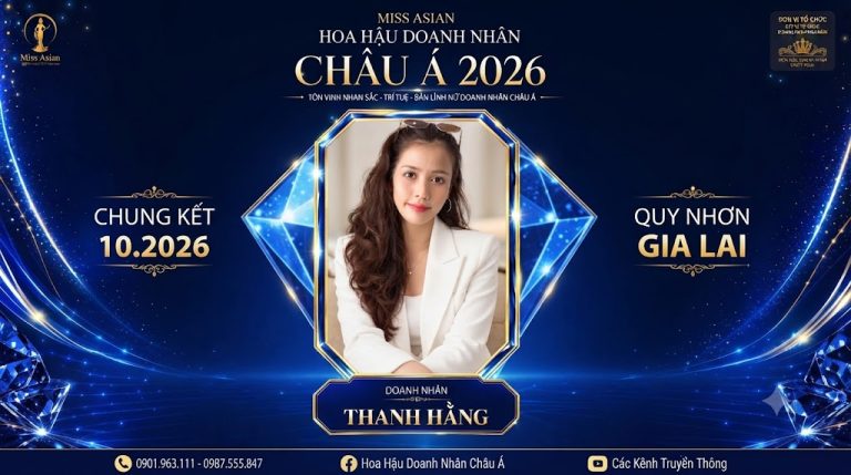 Nữ doanh nhân Thạch Thị Thanh Hằng tiếp tục hành trình nhan sắc tại Miss Asian 2026